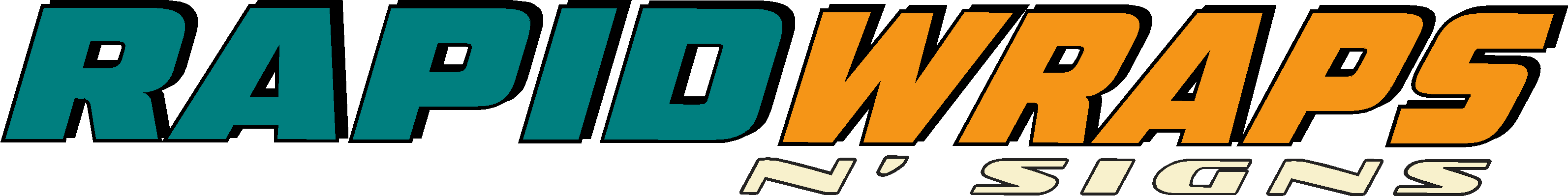 Rapid Wraps N' Signs logo